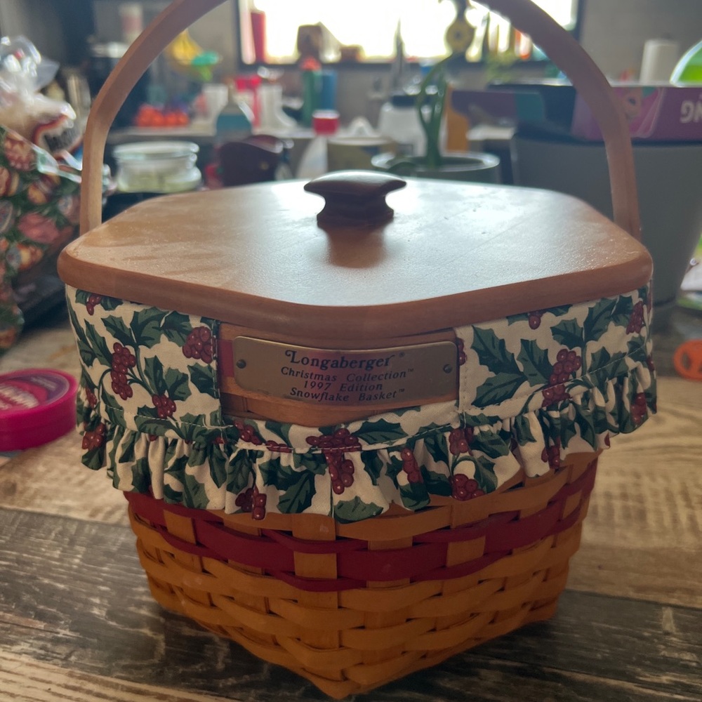 Longaberger snowflake basket